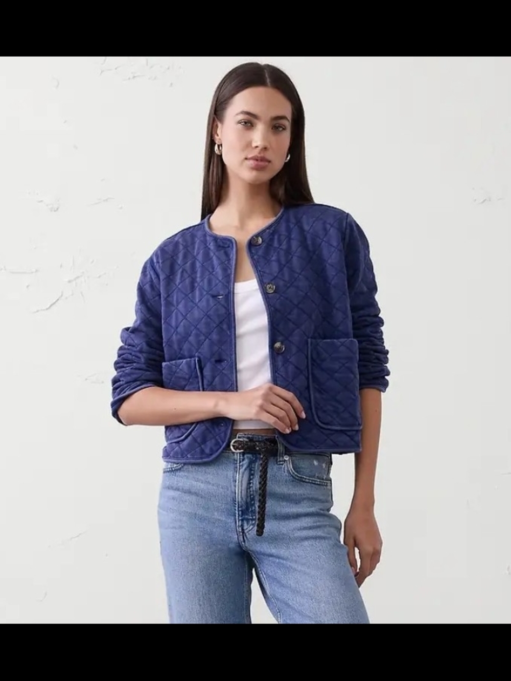 Banana Republic Quilted Bomber Jacket with Patch Pockets - Picture 3 of 11